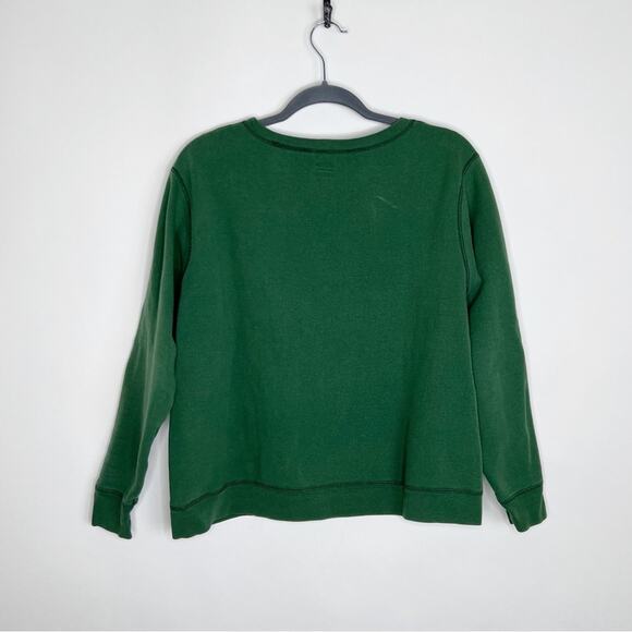 Vintage Christmas Dog Crewneck Sweatshirt XL Green - Picture 3 of 6